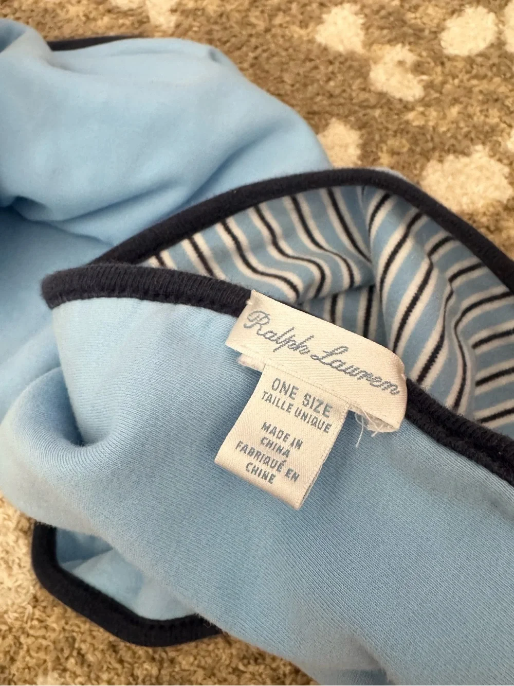 Ralph Lauren Baby Suffield‎ Blue Rugby-Stripe Blanket